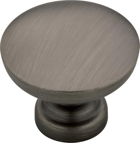 Franklin Brass - Fulton Heirloom Silver Round Cabinet Knobs 1-3/16' Easy Install, Durable Hardware for Drawers, Dresser, Kitchen Cabinet Doors, and Furniture (10-Pack)