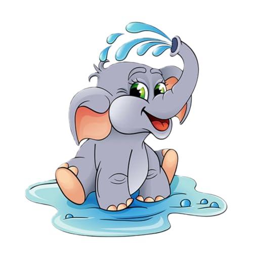Vinilos adhesivos de vinilo para pared con elefante bebé adorable