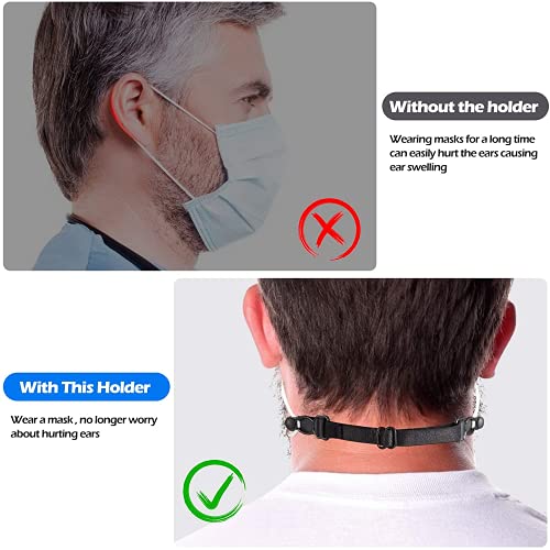 Mask Extender Strap,Ear Savers For Masks,Mask Extenders/Ear Savers,Masks Extension Hook Adjustable For Extending Masks Buckle Ear Protectors,Mask Straps For Back Of Head,Mask Ear Saver(12Pcs) #TOP4