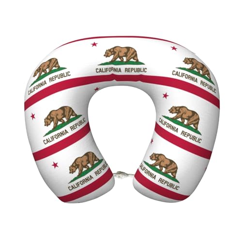 Almohada cervical de viaje con funda de poliéster negro miniatura 1
