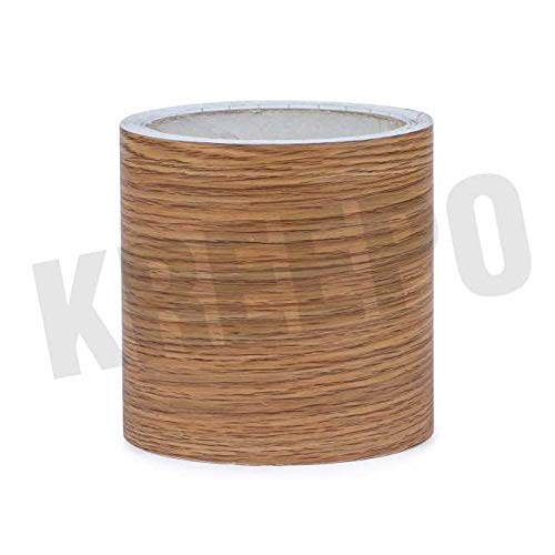 Image of KREEPO Waterproof Waist Line Wall Sticker Self Adhesive Baseboard Wallpaper Border Roll Decals Home Decor Film (Size 4Inch x 40m) (Wood-10)