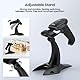 Eyoyo 1D 2D Handheld Wireless Barcode Scanner mit Ständer, 2.4G Wireless & USB Wired, kabelloser 2500mAh wiederaufladbarer USB QR Barcode Leser für PC Warehouse Inventory Management