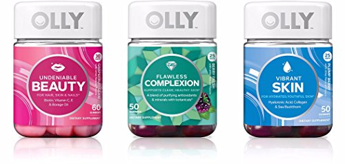 Olly Undeniable Beauty,Flawless Complexion,And Vibrant Skin Trio! A Jar Of 60 Undeniable Beauty!