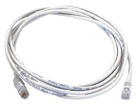 Cable Ethernet Cat 6 blanco 10 ft miniatura 1