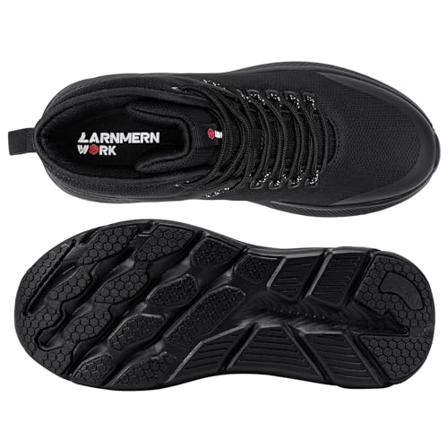 LARNMERN Mens Military Boots Waterproof Combat Tactical Boots Lace Up Lightweight Shoes for Hiking, Hunting, Working, Walking - Image 2