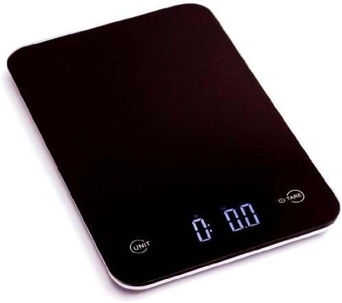 Ozeri Touch Professional Digital Kitchen Scale (12 lbs Edition), Tempered Glass in Elegant Black