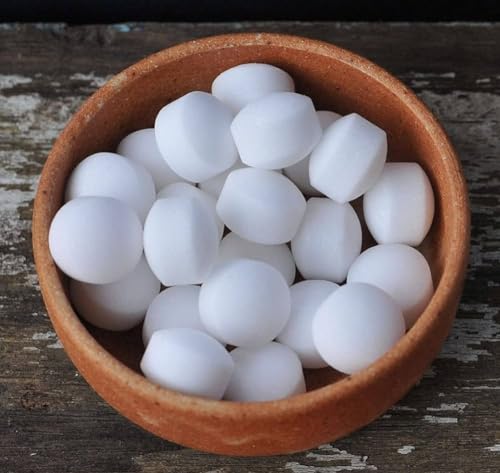 Image of White Naphthalene Balls for Clothes /Bathroom /Wardrobe /Moth, Protect Clothes 100% Safe /Smell Free /Stain-Free /Germs Free (250 gm)