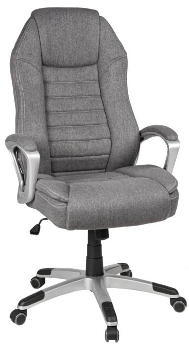 Wohnorama Chefsessel mit Taschenfederkern höhenverstellbar Dirk Dunkelgrau