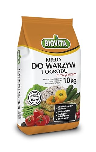 BIOVITA Gartenkalk für Gemüse mit Magnesiumzusatz 10 KG idealer pH-Regulator für Gemüse und Zierpflanzen