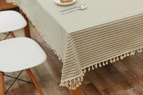 Nappe rectangulaire KnSam 140x220cm anti-tache verte polyester