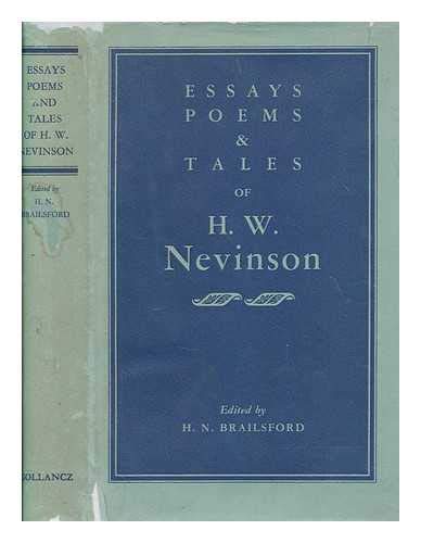 Essays, poems and tales of Henry W. Nevinson NEVINSON, H.W. Amazon