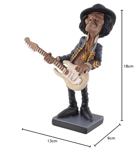 VOGLER Joh. Vogler GmbH Funny Life – Rockstar Jimi, le dieu de la guitare, Hey Joe, en pierre artificielle peinte à la main, collection Warren Stratford - Les Beatles, Paul McCartney, John Lennon, RIngo Starr, George Harrison VOGLER Joh. Vogler GmbH Funny Life - Rockstar Jimi, le dieu de la guitare, Hey Joe, en pierre artificielle peinte à la main, collection Warren Stratford – Image 4