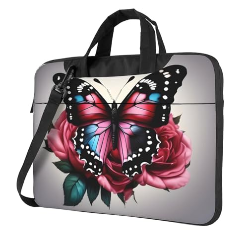 Funda portátil de mariposas para proteger tu laptop en la oficina y viajes