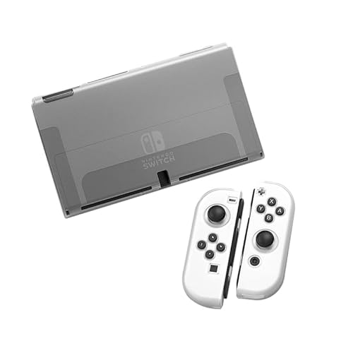 Ryo楽々生活館 Switch 有機EL ケース Joy-Con カバー 分離式 3点セット ドック対応 スイッチ 有機ELモデル 対応 保護 カバー 装着簡単 TPU製 ソフト 耐衝撃 Switch 有機EL対応 スイッチ 有機ELモデル 保護用ケース ドッキング可能 ジョイコン 保護用カバー