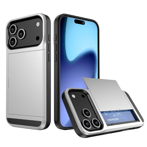 Coque iPhone 17 Air silicone argent à dos coulissant pour vos sorties quotidiennes