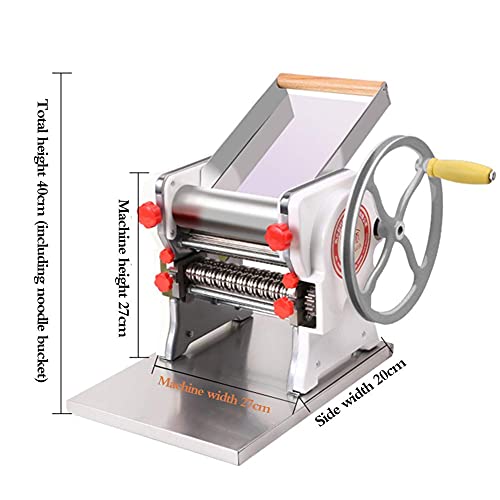 MOSHUO Multifunktionale manuelle Nudelpresse, Haushalt kleine vertikale handgekurbelte Edelstahl Nudelmaschine… – Bild 3