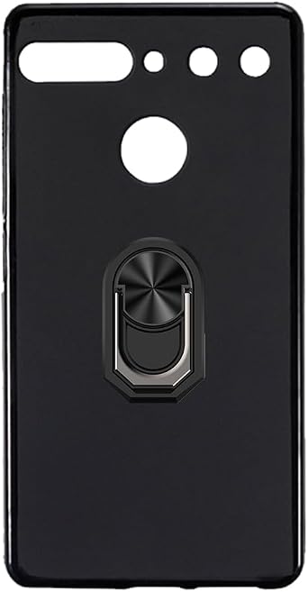 Case and Ring Holder for Essential Phone PH-1 - Black+Black