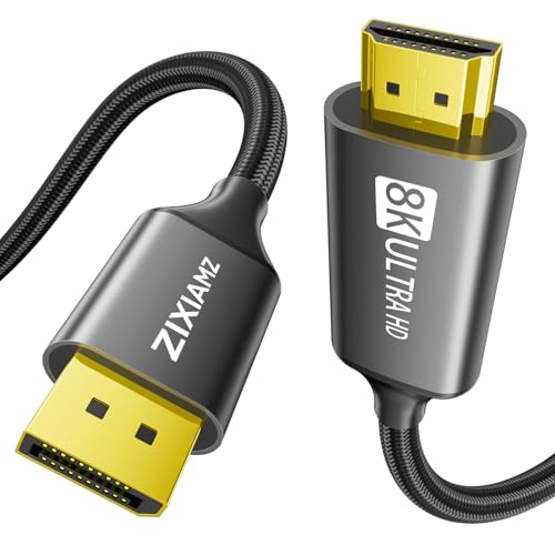 ZIXIAMZ 8K Active DP to HDMI Cable