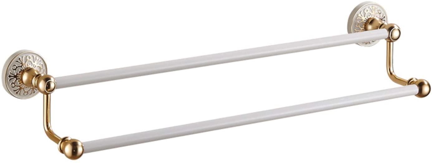 Porte-serviette moderne blanc 40 cm idéal pour optimiser la salle de bain