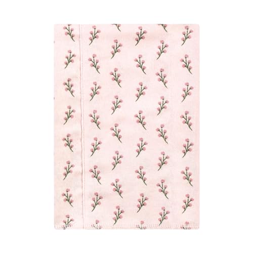 Image of Hudson Baby Unisex Baby Cotton Poly Flannel Burp Cloths, Soft Painted Floral 7 Pack, One Size