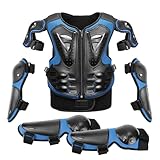 Équipement de moto de cross pour enfants de 8 à 14 ans, équipement de motocross pour adolescents, accessoires de moto cross 5 pièces vêtements de motocross pour enfants Protège poitrine pour jeunes |