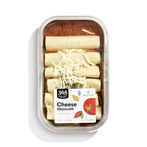 365 Whole Foods Market Family-Size Cheese Manicotti 25 oz