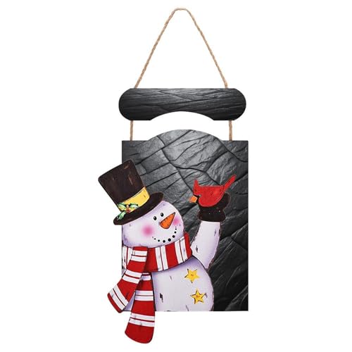 Image de bonhomme de neige en bois pour décoration murale de salon