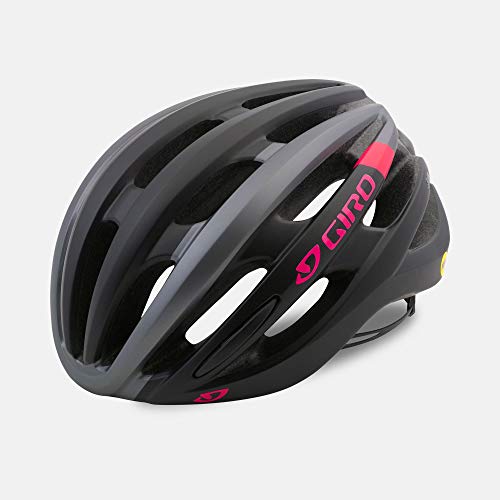 Giro Saga MIPS Bike Helmet (Matte Black/Pink Race, Small)
