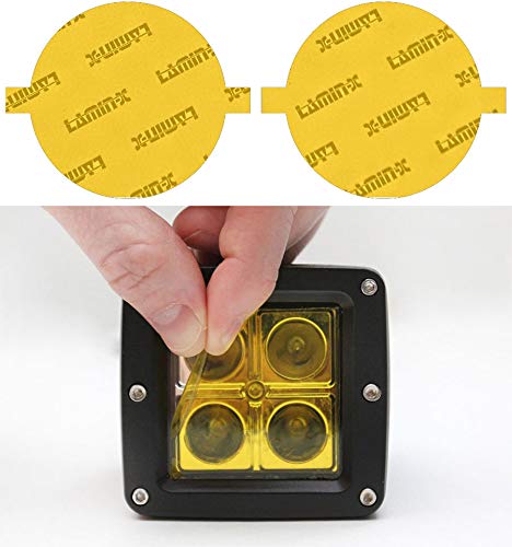 Lamin-x Custom Fit Yellow Fog Light Covers for Jeep Gladiator Sport, S (20-)