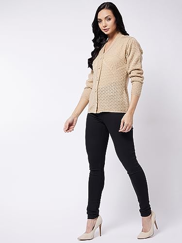 Image of Modeve Self Print Long Sleeves Winter Sweaters for Women||Winterwear||