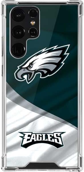 Skinit Clear Phone Case Compatible with Galaxy S22 Ultra - Officially Licensed NFL Philadelphia Eagles Super Bowl LIX Champions Design