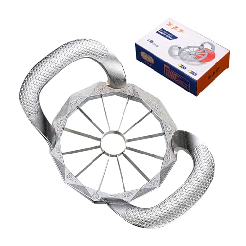 NevPuose Cortador De 12 Porciones - Cortador Metálico para Frutas,Utensilio De Cocina, Herramienta Para Quitar El Corazón, Divisor De Patatas Para Hogar, Viajes Y Camping