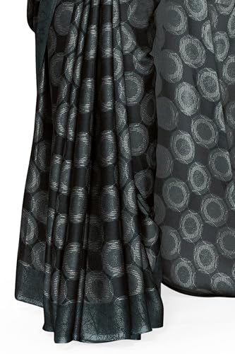 Image of MIRCHI FASHION Women Saree Chiffon Flower Print | Breathable Lightweight Sari for Office and Daily Use with Unstitched Blouse Piece (Available in 30 Styles)