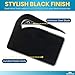 1InTheOffice Letter Opener, Envelope Opener Slitter Concealed Blade, Black 2 Pack