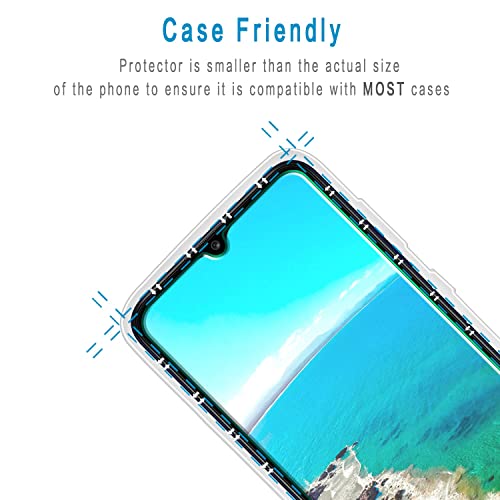 Hptech [2-Pack] Screen Protector Designed For Samsung Galaxy A03S / Galaxy A03 Tempered Glass, Anti Scratch, Bubble Free, Case Friendly #TOP5