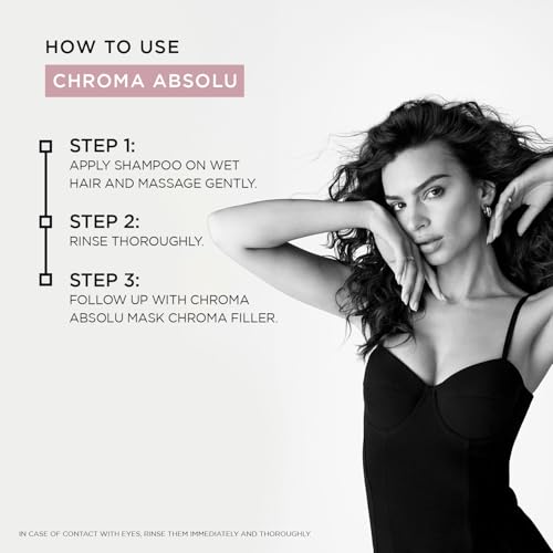 Image of Kerastase Chroma Absolu Riche Shampoo for Color-Treated Hair 250ml | Sulphate Free Colour Protect Shampoo | Medium to Thick Hair| Infused with 3 Restoring Acids and Centella Asiatica