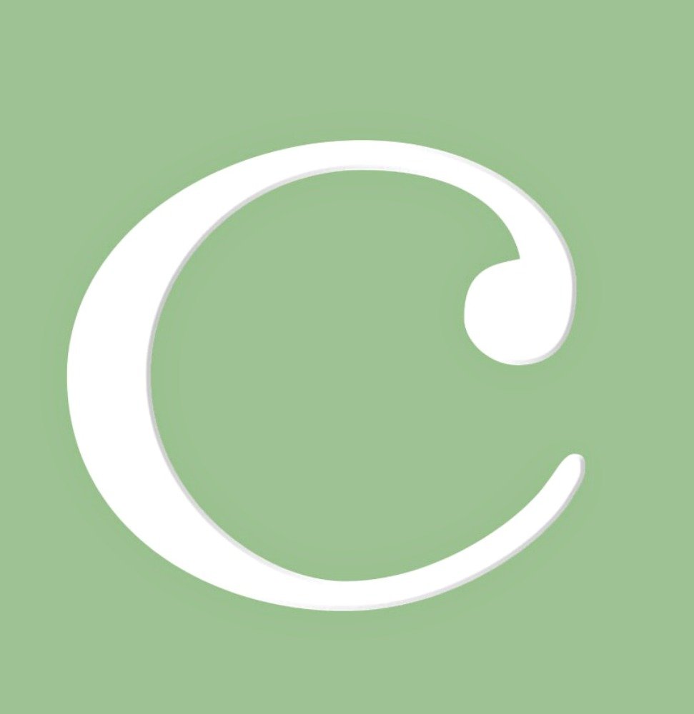 Wooden Wall Letter Hanging Initials Letter: C
