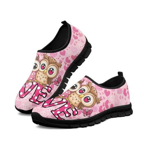 Heart Animals Pattern Pink Slip on Shoes for Men Women Casual Loafers Running Sneakers Anti-Skid Fashion Shoes
