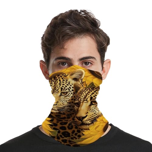Whimsical Dog Neck Gaiter Face Cover Scarf, Breathable Sun Balaclava for Skiing Fishing Hiking Cycling4