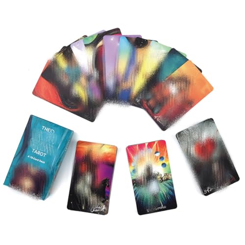 QOCUILC 78 Cartas Cartas Tarot Waite, baraja Tarot para