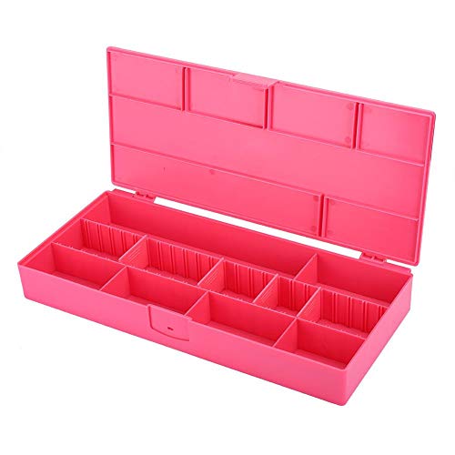 Preisvergleich Produktbild Friseur-Werkzeugkasten, Schmuckohrringe Aufbewahrungsbox, einfaches Design und große Kapazität Tragbarer Schmuck Haarspange Aufbewahrungsbox Organizer Rose Red Kann Friseurwerkzeuge Schmuck