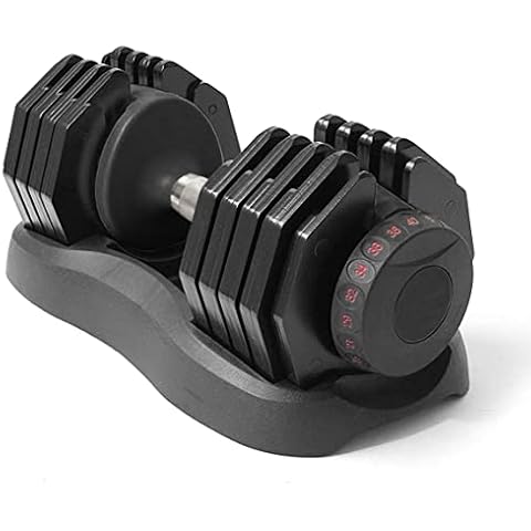 Homeology Strongology Adjustable Smart Dumbbell 5kg to 40kg Single Home Fitness Training Weights Black Cover