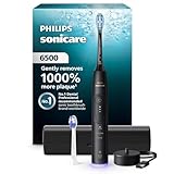 Philips Sonicare 6500 Series Electric Toothbrush - Next-Generation Sonicare Technology, Pressure Sensor, 9 Brushing Settings, SmarTimer, BrushPacer, 21-Day Runtime, Travel Case, Black, HX7411/08