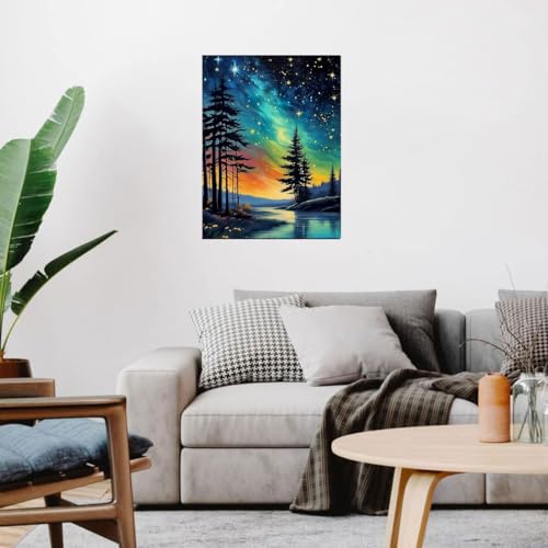 Wusarply J076 Starry Night Stamped Cross Stitch Kits thumb #6