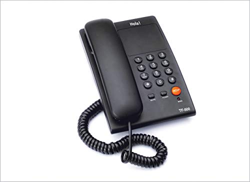 Hola ! TF-500 Basic Corded Landline Phone for intercom and EPABX Desk & Wall Mountable, Mute/Pause/Flash/Redial Function (Made in India) 3