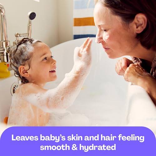 Image of Hello Bello Ultra-Hydrating Baby Shampoo & Body Wash, Soft Lavender Scent, Tear Free & Safe for Sensitive Skin, Dermatologist Tested & Pediatrician Approved, 10oz Bottle