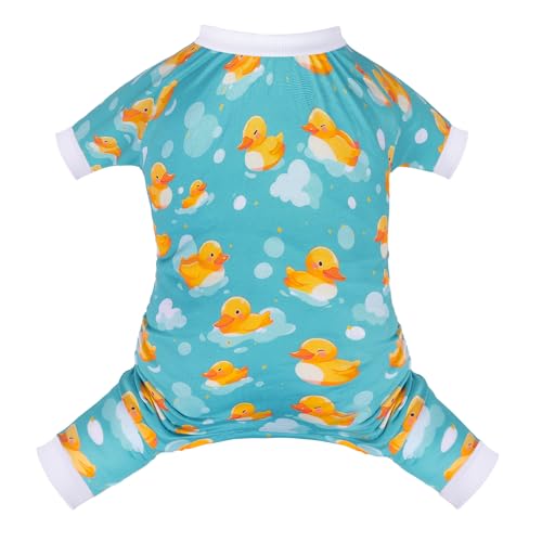 Image of CuteBone Small Dog Pajamas Shirt Stretchy Summer Puppy Pjs Soft Cat Onesies Pet Clothes for Daily Wear DA26M