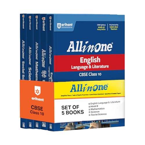Arihant All in One English Language & Literature,Hindi-B,Mathemat...