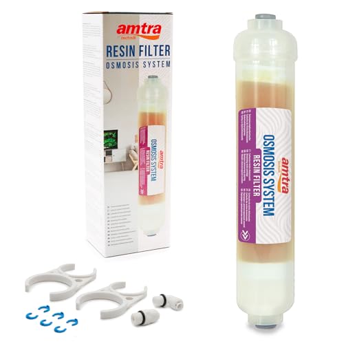 Amtra Osmose System 190 Cartridge - Cartouche en Résine pour Aquarium, Post Ismose avec Changement des Couleur pour l'Élimination Complète du Tdd des l'eau...