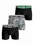 Björn Borg Herren, Baumwolle, Stretch, 3 Stück Boxershorts, Multi, L (3er Pack)